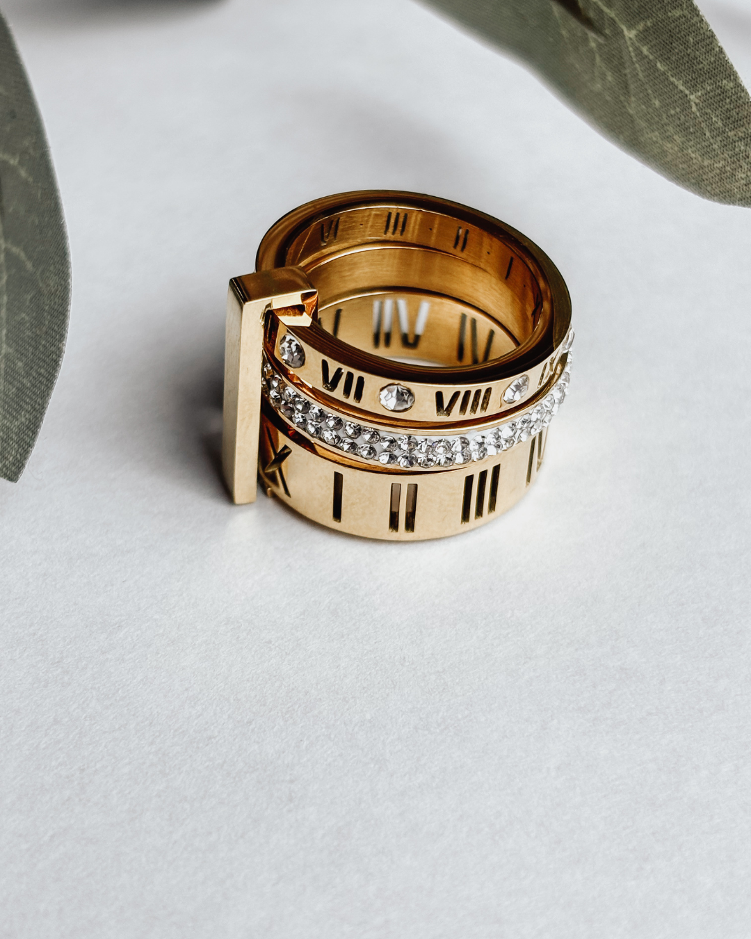 Romana Triple Gold Ring