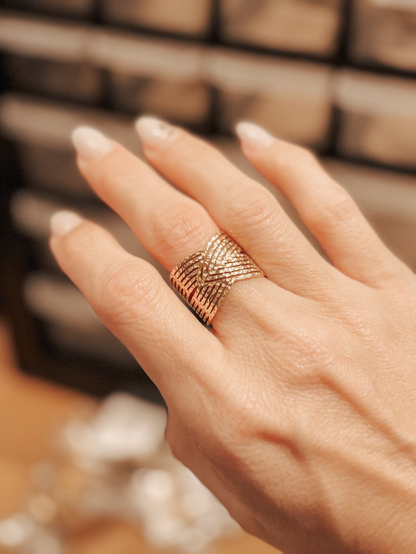 Mia Gold Adjustable Ring