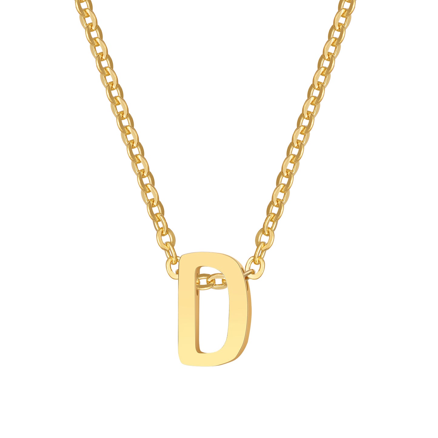 Alina Small Initial Gold Necklace