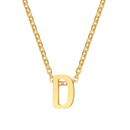 Alina Small Initial Gold Necklace