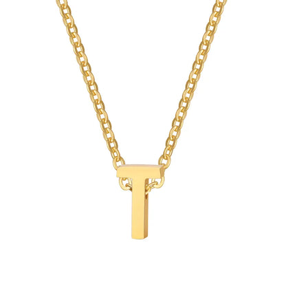 Alina Small Initial Gold Necklace