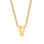 Alina Small Initial Gold Necklace