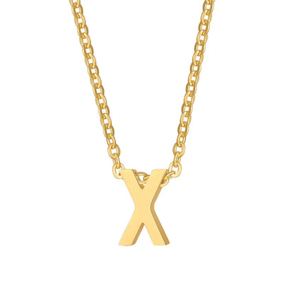 Alina Small Initial Gold Necklace