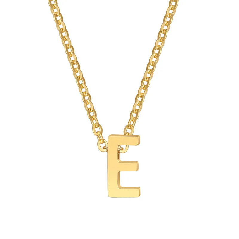 Alina Small Initial Gold Necklace