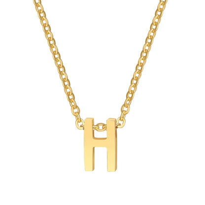 Alina Small Initial Gold Necklace