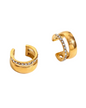 Janira Gold Diamonds Ear Cuff 316L Stainless Steel